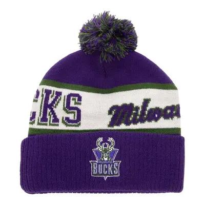 Mitchell & Ness NBA Block Sweep Pom Knit HWC Milwaukee Bucks purple