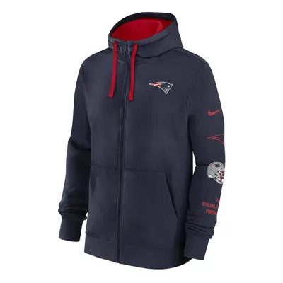 Nike Men's NFL Feece Hoodie New England Patriots College Navy/University Red