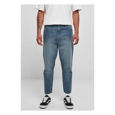 Urban Classics Cropped Tapered Jeans middeepblue