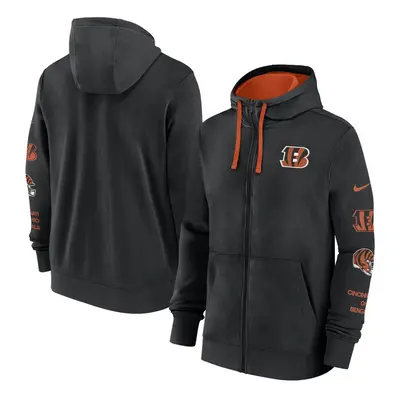 Nike Men's NFL Feece Hoodie Cincinnati Bengals Black/University Orange