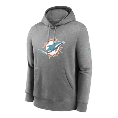 Nike Men's NFL Miami Dolphins Nike Club Fleece Pullover Hoodie grey