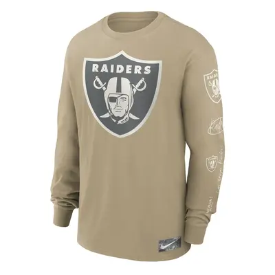 Nike NFL Las Vegas Raiders Nike Long Sleeve Max 90 T-Shirt tan