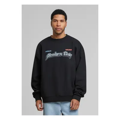 Mr. Tee Only Members Oversize Crewneck black