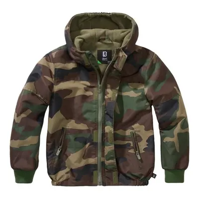 Brandit Kids Windbreaker Frontzip woodland