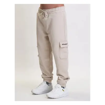 Whoshotya Classic Cargo Pants Light Beige