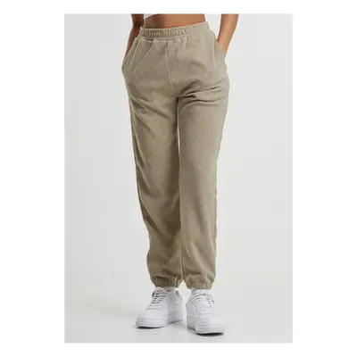 Urban Classics Ladies Jacquard Velvet Sweatpants unionbeige