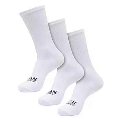 Urban Classics Simple Flat Knit Socks 3-Pack white