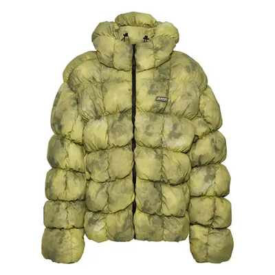 Karl Kani Sport Patch Square Quilted Tie Dye Puffer Jacket lime green