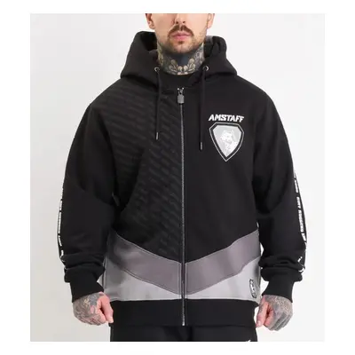 Amstaff Zayden Ziphoodie Black Grey