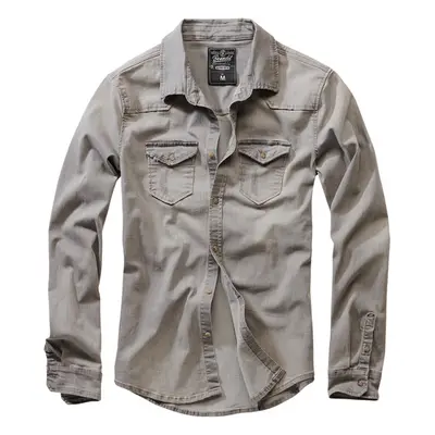 Brandit Riley Denim Shirt grey