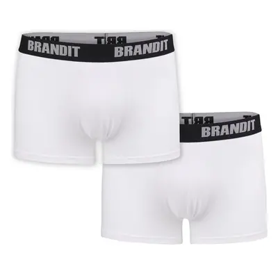 Brandit Boxershorts Logo 2er Pack wht/wht