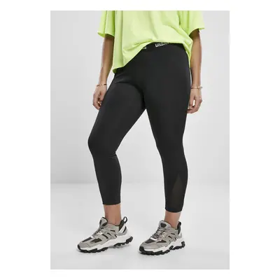 Urban Classics Ladies Tech Mesh Pedal Pusher Leggings black