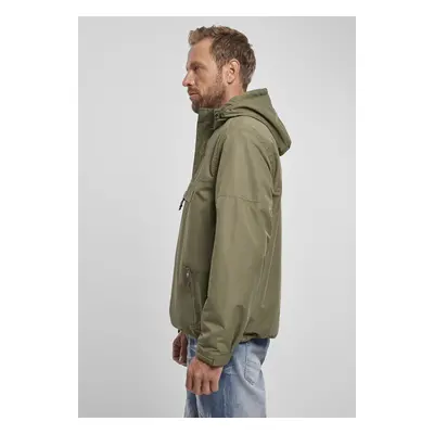 Brandit Fleece Pull Over Windbreaker olive camo