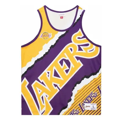 Mitchell & Ness tank top Los Angeles Lakers Jumbotron 2.0 Sublimated Tank purple/yellow