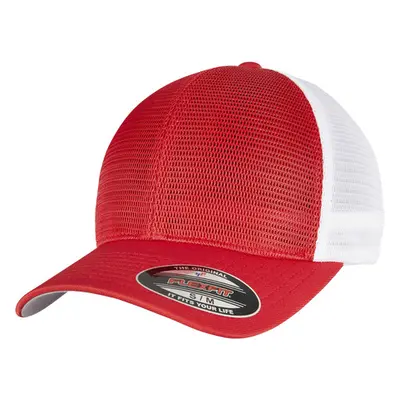 Urban Classics FLEXFIT 360 OMNIMESH CAP 2-TONE red/white