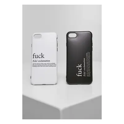 Mr. Tee Fuck I Phone 6/7/8 Phone Case Set black/white