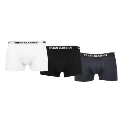 Urban Classics Organic Boxer Shorts 3-Pack white/navy/black