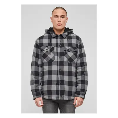 Brandit Lumberjacket Hooded black/charcoal