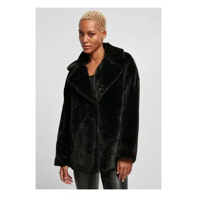 Urban Classics Ladies Lapel Teddy Jacket black