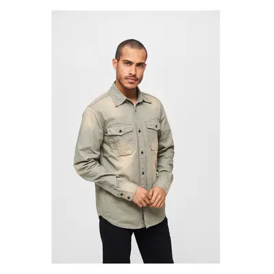 Brandit Hardee Denim Shirt olive grey