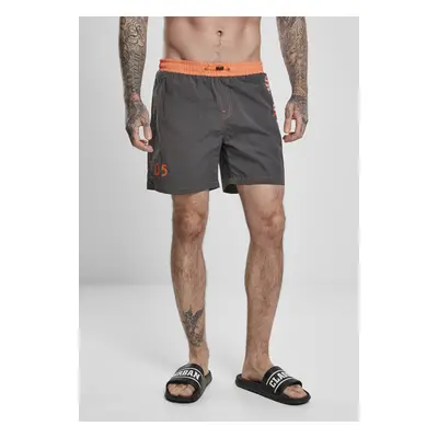 Urban Classics UC Logo Swim Shorts darkshadow