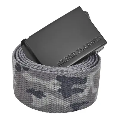 Urban Classics Canvas Belts grey camo/black