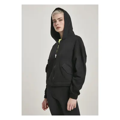 Urban Classics Ladies Short Worker Zip Hoody black