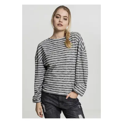 Urban Classics Ladies Oversize Stripe Pullover black/white