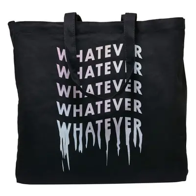 Mr. Tee Whatever Oversize Canvas Tote Bag black