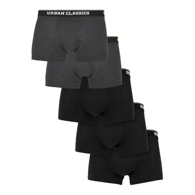 Urban Classics Men Boxer Shorts 5-Pack cha/cha/blk/blk/blk