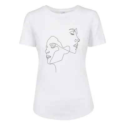 Mr. Tee Ladies One Line Fit Tee white