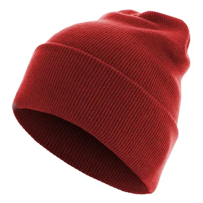 Urban Classics Beanie Basic Flap Long Version red