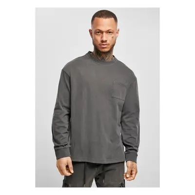 Urban Classics Pigment Dyed Pocket Longsleeve blackbird