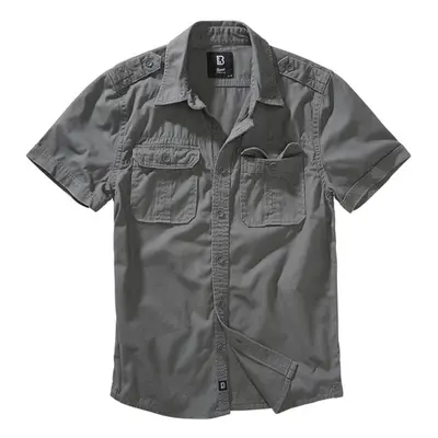 Brandit Vintage Shirt shortsleeve charcoal grey