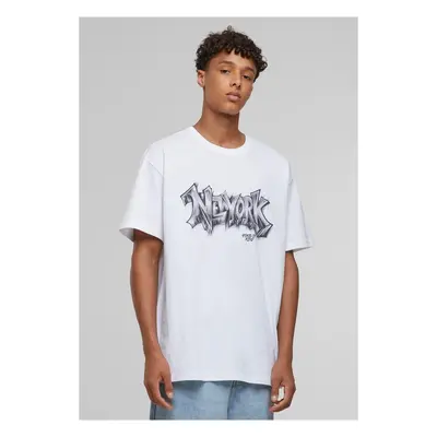 Mr. Tee NY Graffiti Oversize Tee white