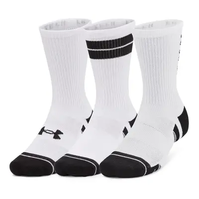 Under Armour UA Perf Tech Nov 3pk Crew-WHT