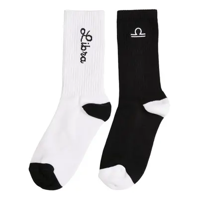 Mr. Tee Zodiac Socks 2-Pack black/white libra