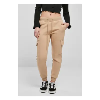 Urban Classics Ladies Cargo Sweat Pants unionbeige