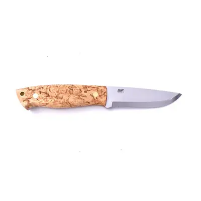 Brisa Trapper 95 Elmax Scandi / Stabilized Curly Birch / Sheath Bushcraft 95