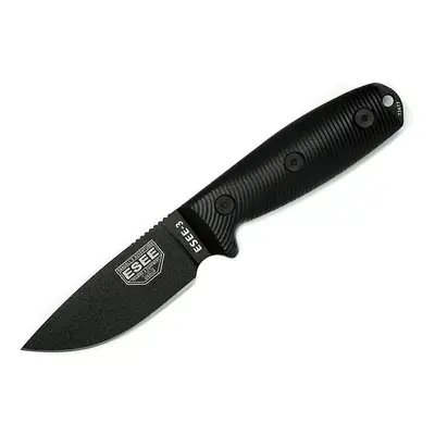 ESEE 3 3PMB-001 1095 Black G10 3D Handle, Black Sheath