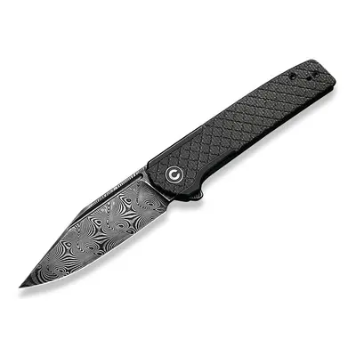 Civivi Cachet C20041B-DS1 Black Micarta Damascus Diamond Patterned