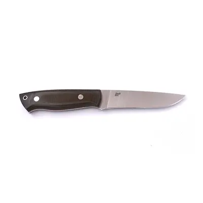 Brisa Trapper 115 Elmax Flat / Green Micarta / Sheath Bushcraft 115