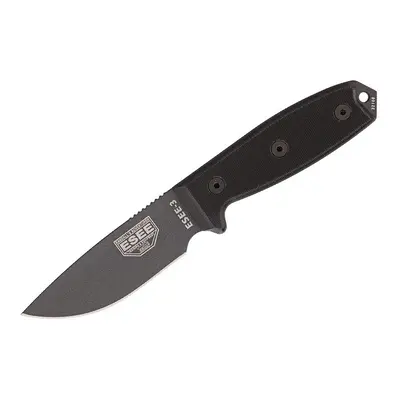 ESEE 3 Tactical 1095 Black G10, Black Sheath