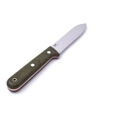 Brisa Kephart 115 Flat 80CrV2 / Green Micarta / Sheath Bushcraft 115 kés