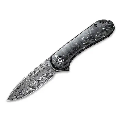 Civivi Elementum C907C-DS2 Silvery Shred Carbon Fiber Damascus kés