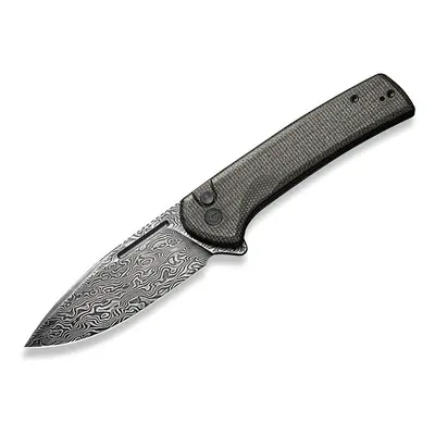 Civivi Conspirator C21006DS-1 Green Micarta Damascus