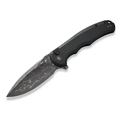 Civivi Button Lock Praxis C18026E-DS1 Damascus Black Aluminum