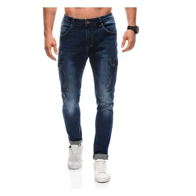 Férfi cargo nadrág P1408 denim