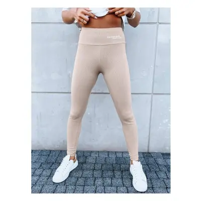 Női sport leggings SIMPLE LIFE camel