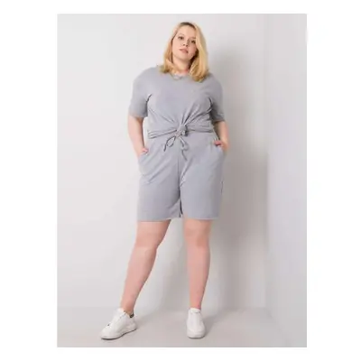 Női plus size rövidnadrág WINNIE szürke